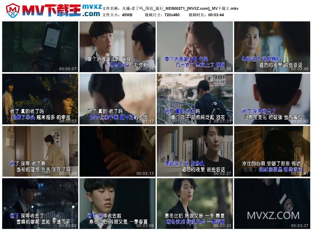 凡城-老了吗_国语_流行_MEB00271